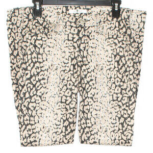 7 For All Mankind Womens Pants Skinny Animal Print Brown Size 25 KX